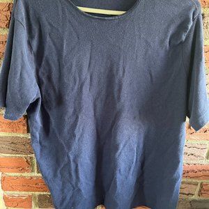 Croft & Barrow, XL Navy Short Sleeve Tee Shirt